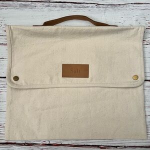 SALT canvas bag with leather handle